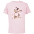 thumbnail image 1 of Disney Lady and the Tramp Lady Puppy Sketch - Short Sleeve Cotton T-Shirt for Adults -Customized-Soft Pink, 1 of 5