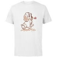 thumbnail image 1 of Disney Lady and the Tramp Lady Puppy Sketch - Short Sleeve Cotton T-Shirt for Adults -Customized-White, 1 of 5