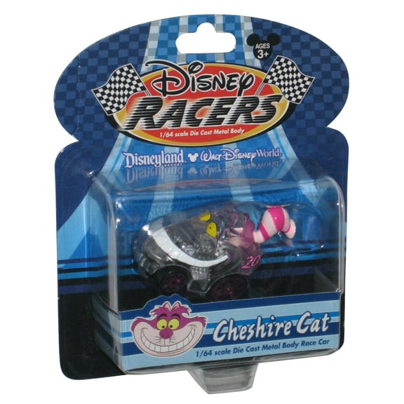 Disney Land World Store Theme Park Racers Alice In Wonderland Cheshire Cat 1/64 Die-Cast Toy Car -