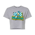 thumbnail image 1 of Disney - Leaning Donald Duck With Nametag  - Juniors Cropped Cotton Blend T-Shirt, 1 of 5