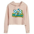 thumbnail image 1 of Disney - Leaning Donald Duck With Nametag  - Juniors Cropped Pullover Hoodie, 1 of 5