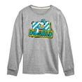 thumbnail image 1 of Disney - Leaning Donald Duck With Nametag  - Toddler & Youth Long Sleeve Graphic T-Shirt, 1 of 5