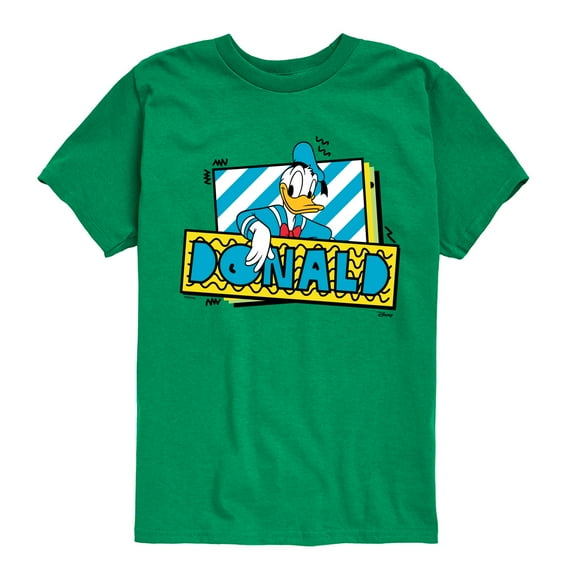 Disney - Leaning Donald Duck With Nametag - Toddler & Youth Short Sleeve Graphic T-Shirt