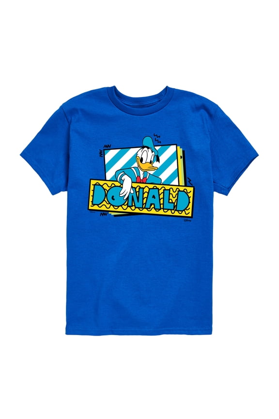 - Leaning Donald Duck With Nametag - Toddler & Youth Short Sleeve Graphic T-Shirt