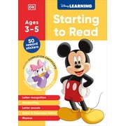 Disney Learning Disney Learning Starting to Read Ages 3-5 Preschool English Handwriting, Alphabet Workbook for Kids, Curriculum-Based, Paperback