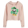 thumbnail image 1 of Disney - Leprechaun Mickey  - Juniors Cropped Pullover Hoodie, 1 of 5