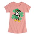 thumbnail image 1 of Disney - Leprechaun Mickey Lights Only - Toddler And Youth Girls Short Sleeve Graphic T-Shirt, 1 of 5