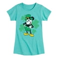 thumbnail image 1 of Disney - Leprechaun Mickey Lights Only - Toddler And Youth Girls Short Sleeve Graphic T-Shirt, 1 of 5