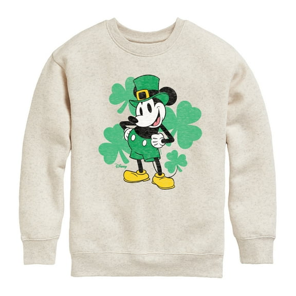 Disney - Leprechaun Mickey - Toddler And Youth Crewneck Fleece Sweatshirt