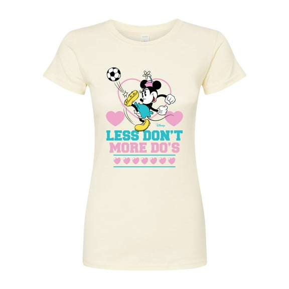 Disney - Less Dont More Dos Soccer  - Juniors Fitted Graphic T-Shirt