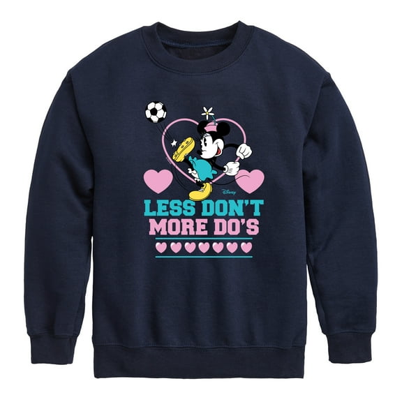 Disney - Less Dont More Dos Soccer - Toddler & Youth Crewneck Fleece Sweatshirt