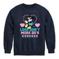 thumbnail image 1 of Disney - Less Dont More Dos Tennis - Toddler & Youth Crewneck Fleece Sweatshirt, 1 of 5