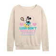thumbnail image 1 of Disney - Less Dont More Dos Tennis - Women's Lightweight French Terry Long Sleeve Shirt, 1 of 5