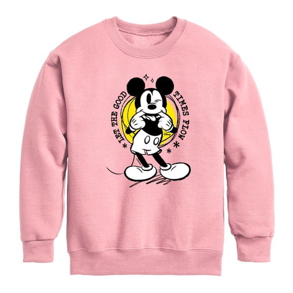 Disney - Let The Good Times Flow - Toddler & Youth Crewneck Fleece Sweatshirt