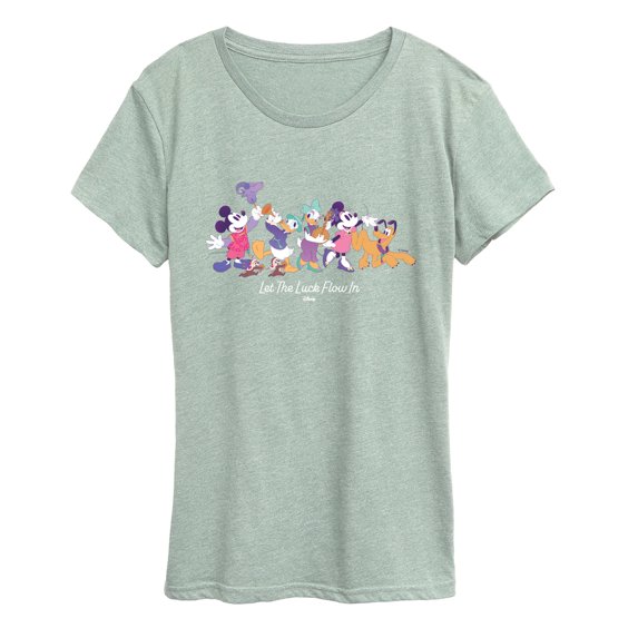 Disney - Let The Luck Flow In Short Sleeve Graphic T-Shirt