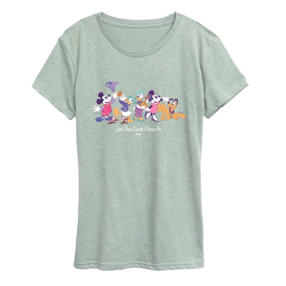 Disney - Let The Luck Flow In Women's Short Sleeve Graphic T-Shirt