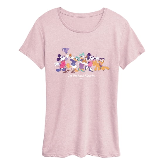 Disney - Let The Luck Flow In Women's Short Sleeve Graphic T-Shirt