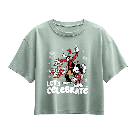 Disney - Let's Celebrate - Youth Girls Boxy T-Shirt