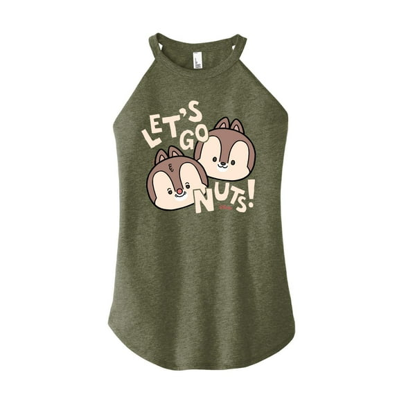 Disney - Let's Go Nuts - Juniors High Neck Tank Top
