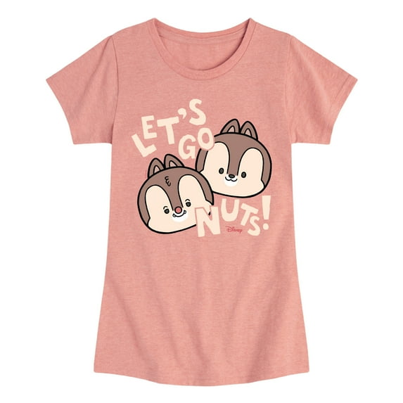 Disney - Let's Go Nuts - Toddler & Youth Girls Short Sleeve Graphic T-Shirt