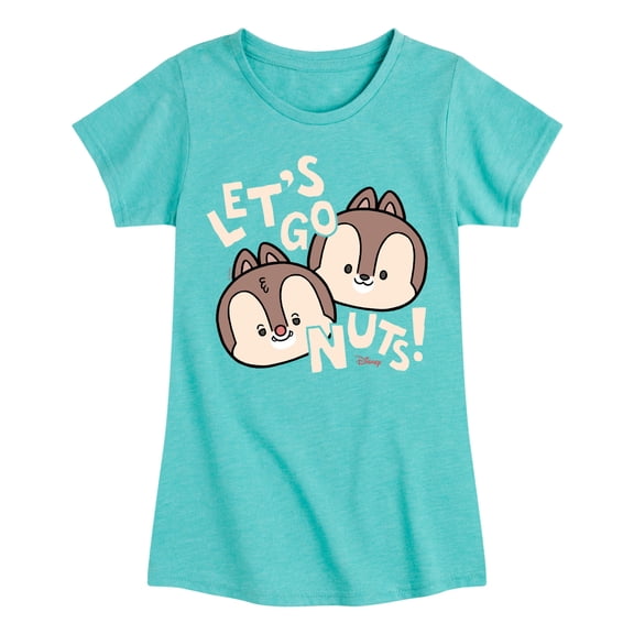 Disney - Let's Go Nuts - Toddler & Youth Girls Short Sleeve Graphic T-Shirt