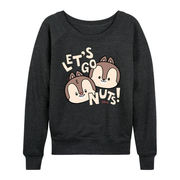 Disney - Let's Go Nuts - Women's Lightweight French Terry Long Sleeve Shirt