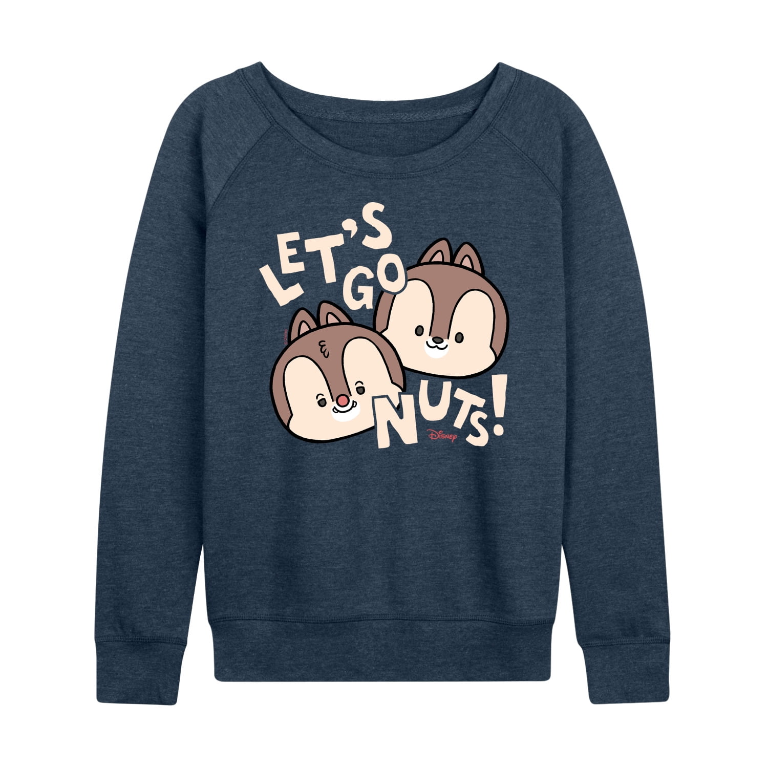 Disney Let's Go Nuts Women's Lightweight French Terry Pullover