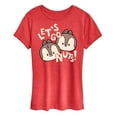 thumbnail image 1 of Disney - Let's Go Nuts - Women's Short Sleeve Graphic T-Shirt, 1 of 4