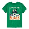 thumbnail image 1 of Disney - Let's Hit The Slopes - Toddler & Youth Short Sleeve Graphic T-Shirt, 1 of 5