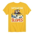 thumbnail image 1 of Disney - Let's Hit The Slopes - Toddler & Youth Short Sleeve Graphic T-Shirt, 1 of 5