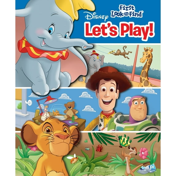 Disney: Let's Play! First Look and Find, (Board Book)