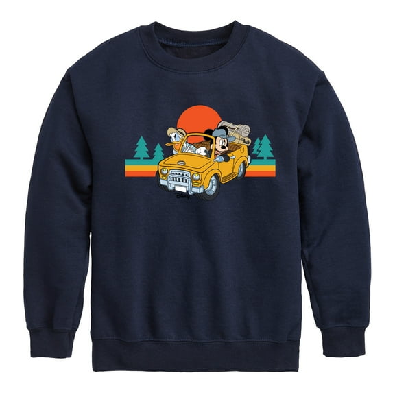 Disney - Lets Hit The Road - Toddler & Youth Crewneck Fleece Sweatshirt