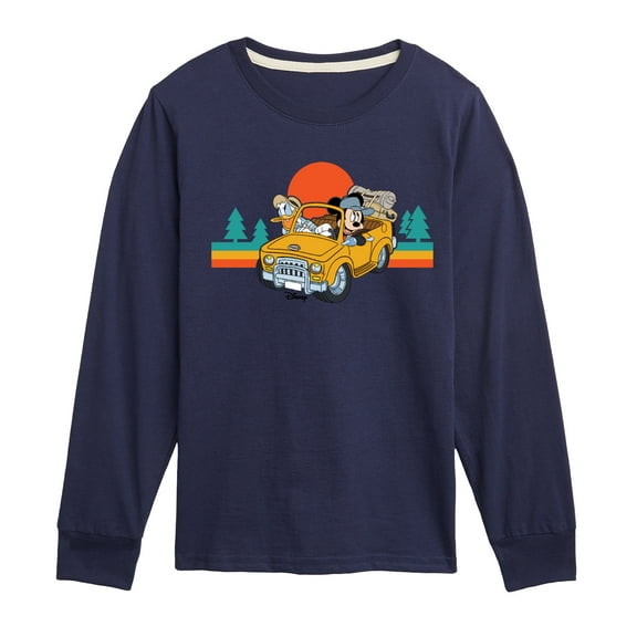 Disney - Lets Hit The Road - Toddler & Youth Long Sleeve Graphic T-Shirt