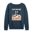thumbnail image 1 of Disney - Lets Hit The Slopes - Women's Lightweight French Terry Long Sleeve Shirt, 1 of 5