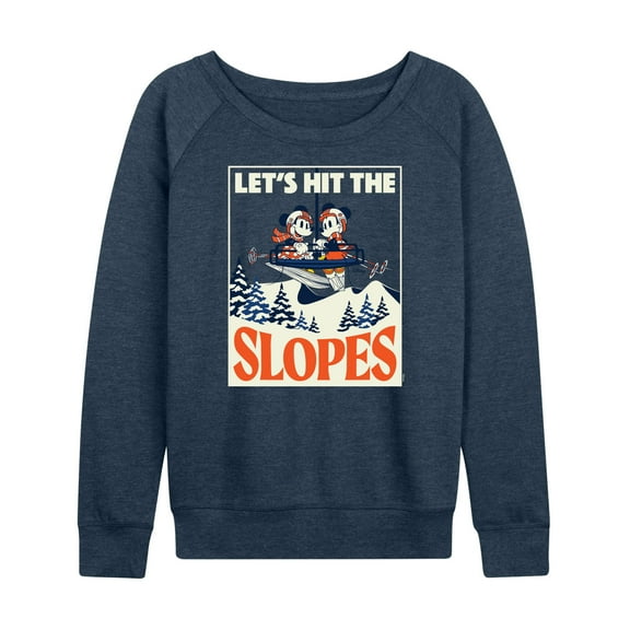 Disney - Lets Hit The Slopes - Women's Lightweight French Terry Long Sleeve Shirt