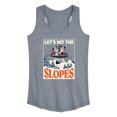 thumbnail image 1 of Disney - Lets Hit The Slopes - Women's Racerback Tank Top, 1 of 5
