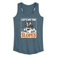 thumbnail image 1 of Disney - Lets Hit The Slopes - Women's Racerback Tank Top, 1 of 5