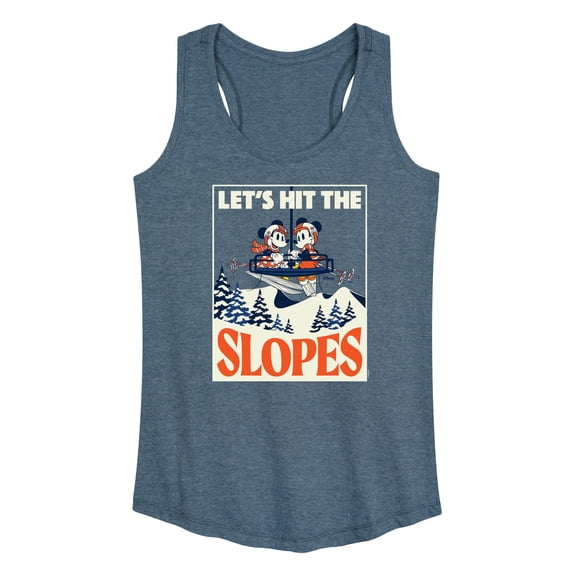 Disney - Lets Hit The Slopes - Women's Racerback Tank Top