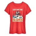 thumbnail image 1 of Disney - Lets Hit The Slopes - Women's Short Sleeve Graphic T-Shirt, 1 of 5