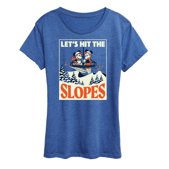 Disney - Lets Hit The Slopes - Women's Short Sleeve Graphic T-Shirt