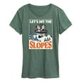 thumbnail image 1 of Disney - Lets Hit The Slopes - Women's Short Sleeve Graphic T-Shirt, 1 of 6