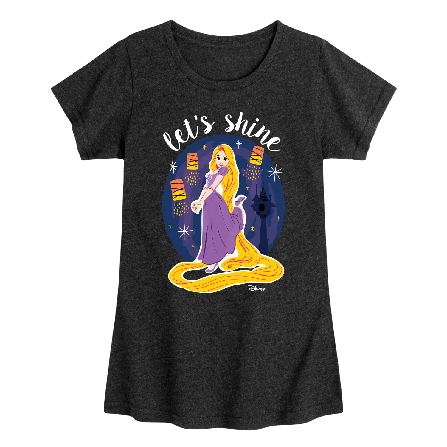 Disney - Lets Shine - Toddler & Youth Girls Short Sleeve Graphic T ...