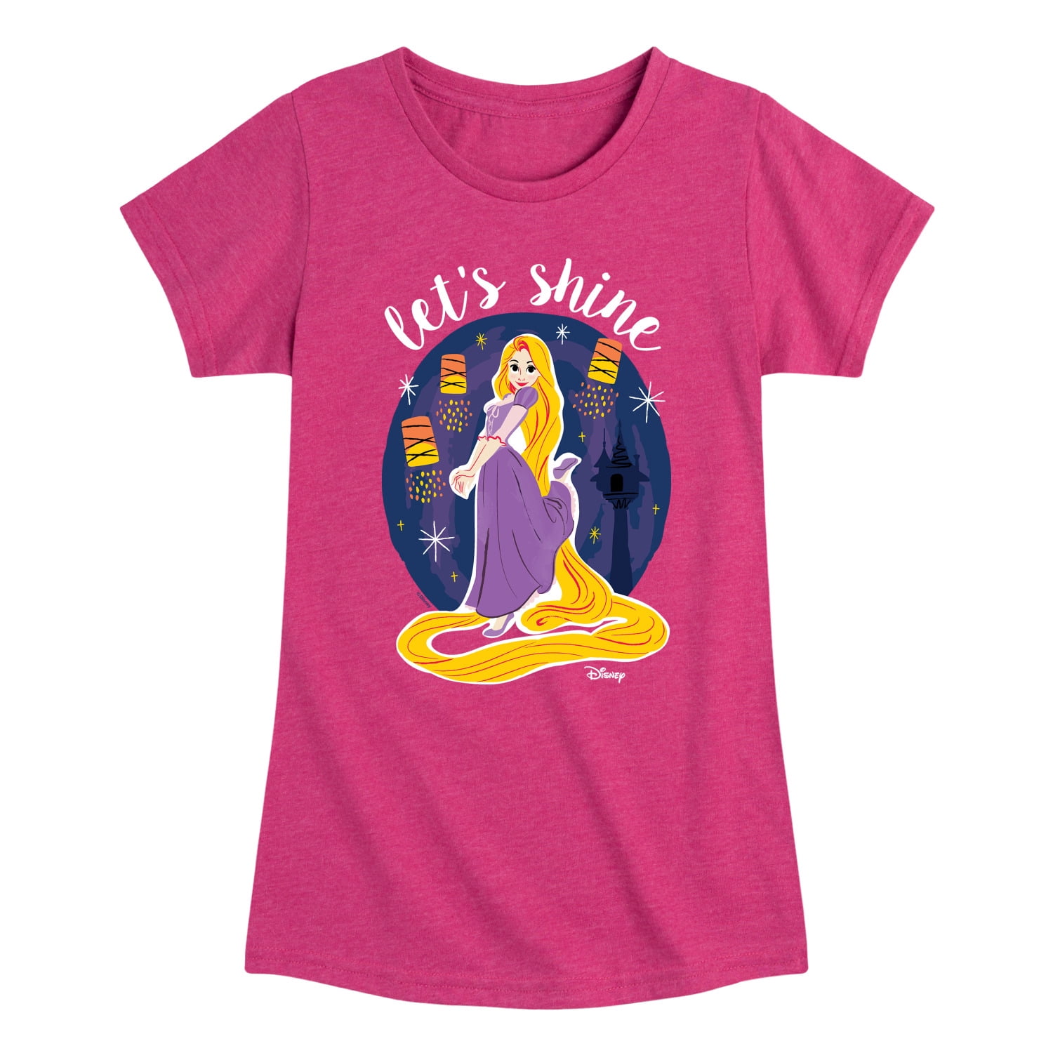 Disney - Lets Shine - Toddler & Youth Girls Short Sleeve Graphic T ...