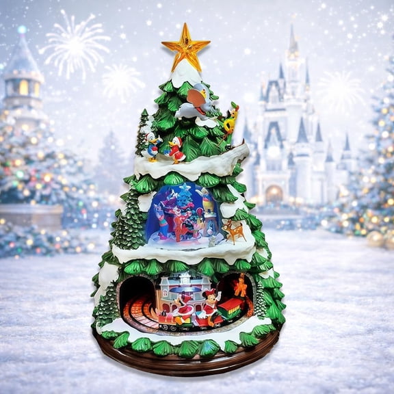 Disney Licensed Animated Christmas Tree 17.8 Tabletop Holiday Decor