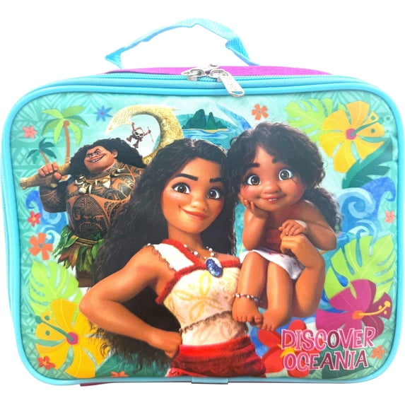 Disney Licensed Kid's Insulated Lunch Box Moana Pink-Blue