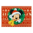 thumbnail image 1 of Disney Kids Digital Mickey Wreath Disney Youth Printed Wreath Indoor Area Rug, 4x6, 1 of 5