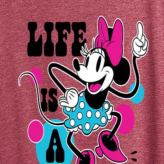 Disney - Life Is Party - Women's Short Sleeve Graphic T-Shirt