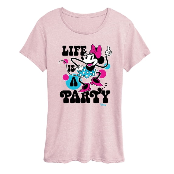 Disney - Life Is Party - Women's Short Sleeve Graphic T-Shirt