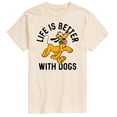 thumbnail image 1 of Disney - Life is Better With Dogs - Men's Short Sleeve Graphic T-Shirt, 1 of 5