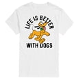 thumbnail image 1 of Disney - Life is Better With Dogs - Men's Short Sleeve Graphic T-Shirt, 1 of 5